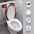 thumbnail image 4 of HELLHERO Santa Claus Toilet Seat Cover & Elastic Bottom Toilet Seat Cover Set for Household, Polyester, Easy Care, 4 of 8