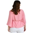 thumbnail image 3 of Blusa asimétrica Roman Fashion Cinto Rosa 38 Curvy Plus Size, 3 of 6