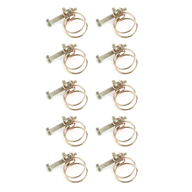 Clip de Tube, Clips Réglables de Tuyau d'Eau de Double Fil de Fixation de Tuyau Durabilité Améliorée