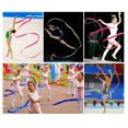 thumbnail image 6 of 4M Ribbon Colorful Dance Stick Dance Ribbon Gym Rhythmic Art Gymnastic Streamer Twirling Rod Stick, 6 of 6