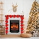 thumbnail image 4 of Rapeiae Simulation Flowers Rattan Wall Hanging Home Decoration Holly Leaves Red Berries Christmas Mood Decoration Simulation Christmas Rattan, 4 of 6