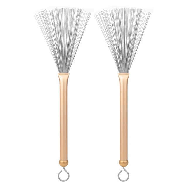 2 Uds Cepillo De Baquetas De Tambor, Cepillos De Alambre De Tambor Prácticos Ajustables, Amantes Del Tambor Tocando El Tambor Set Estudiantes Para Tambor De Jazz ANGGREK Otros