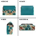 thumbnail image 5 of Pzuqiu Flower Print Crossbody Leather Bags for Women Minimalist Lightness Leather Quilted Shoulder Bag with Chain Strap Functional Fashion Casual Gifts for Women, 5 of 7
