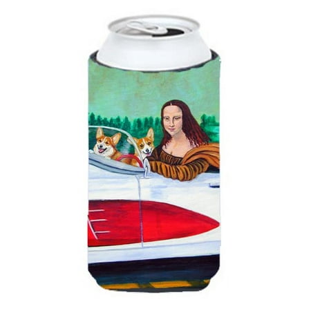 

Mona Lisa With Corgi Tall Boy bottle sleeve Hugger - 22 To 24 oz.