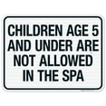 thumbnail image 1 of Montana No Children Allowed In Spa Sign, Complies With State Of Montana Pool Safety Code, 18x24 Reflective Aluminum EGP, 1 of 1
