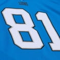 thumbnail image 5 of Men's Mitchell & Ness Calvin Johnson Blue Detroit Lions 2007 Legacy Replica Jersey, 5 of 7