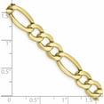 thumbnail image 5 of 10K Yellow Gold 7.3mm Semi-Solid Figaro Chain (24 X 7.3) Made In South Africa 10bc97-24, 5 of 5