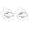 thumbnail image 1 of 2 Pack Clear Flower Cell Phone Rings 360 Degree Rotation Clear Glitter Mobile Phone Holder, 1 of 5