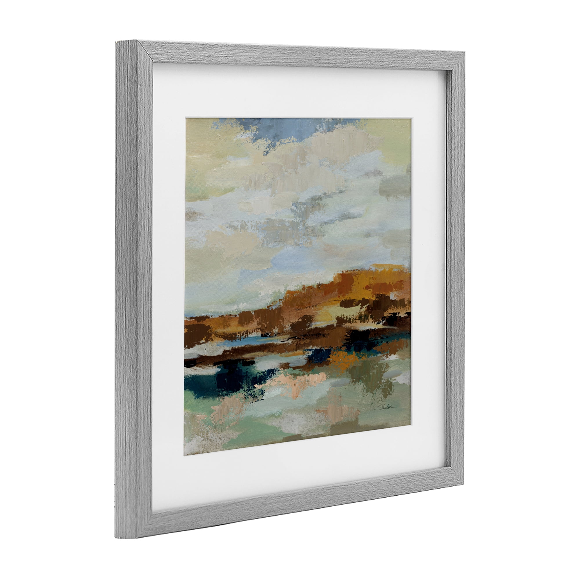 Stupell Industries American West Distortion Gray Framed Print Under Glass, design by Silvia Vassileva