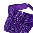 thumbnail image 2 of Segolike Bling Rhinestones Sun Visor Hat Adjustable Summer Cap Versatile Breathable Trendy Lightweight Visor Caps Sun Hat for Men Women Fishing Violet, 2 of 8