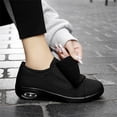 thumbnail image 4 of YOURDIARY Adjustable Hook and Loop Wide Fit Casual Walking Shoes, Breathable Mesh Air Cushion Non Slip Comfort Sneakers for Women Seniors, 4 of 9