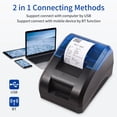 thumbnail image 3 of TFixol Thermal Receipt Printer USB BT Wireless Desktop With Paper Roll, 3 of 7