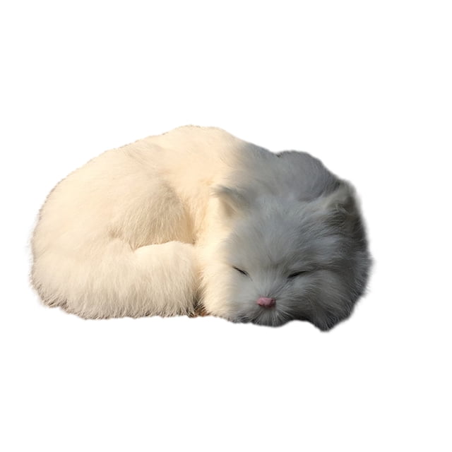 Advancent Gato que respira durmiente de emulación segura y linda para una experiencia suave y no tóxica Suave al tacto blanco Type3 NO3