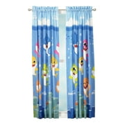 Baby Shark Kids Window Curtain Set, Set of 2 Panels, 63 Length