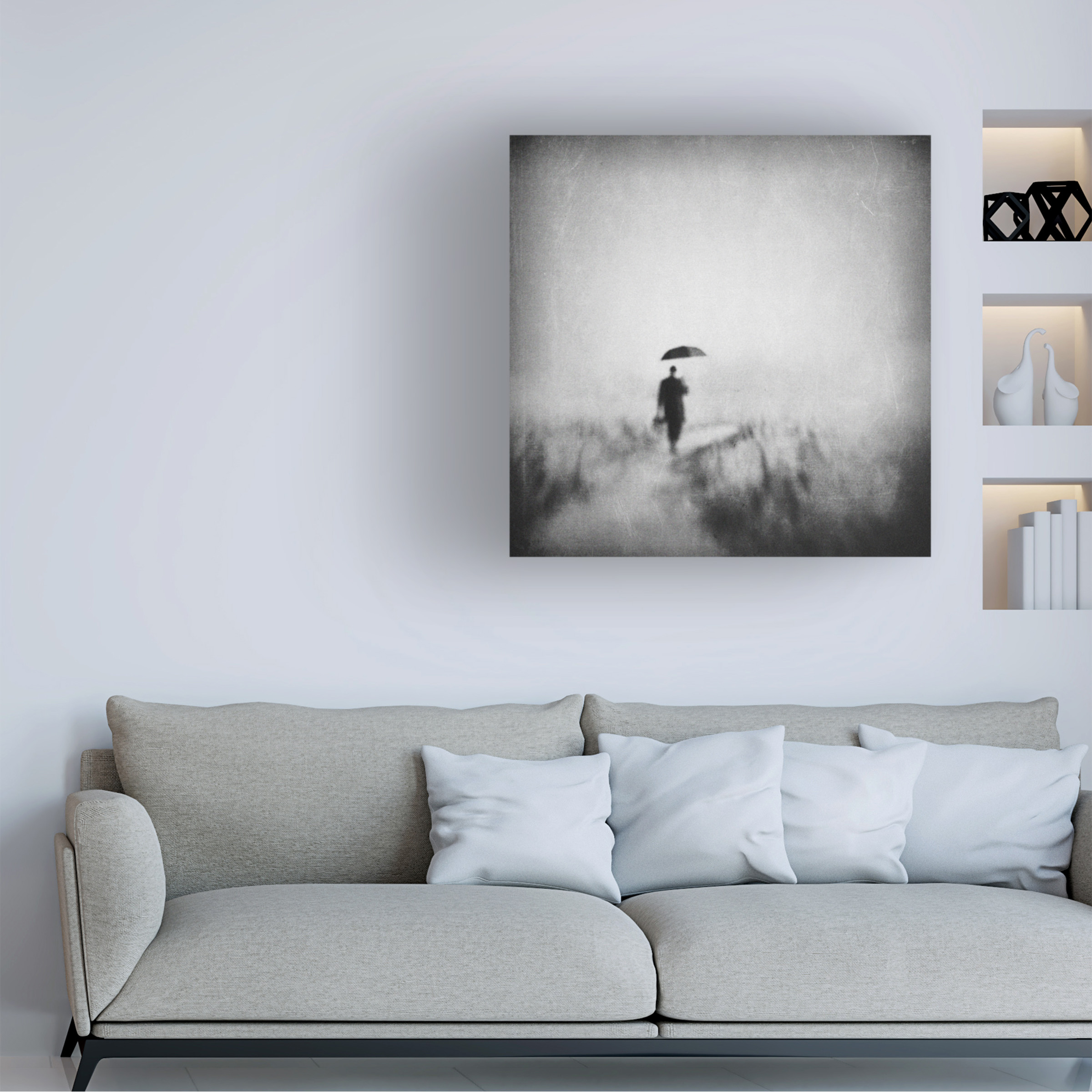 Canvas Wall Art - Delphine Devos 'Winding Road' Wall Art for Living Room, Bedroom, or Office DÃ©cor by Trademark Fine Art - 24 x 24 Inches