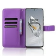 thumbnail image 2 of SaniMore for Oneplus 12R PU Leather Case, Magnetic Closure Flip Wallet Cover with Wrist Strap Card Slot & Adjustable Kickstand All-Inclusive Protective Wallet Shell, Purple, 2 of 8