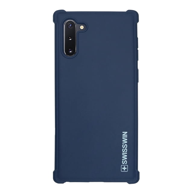 Funda de siicon suave con orillas reforzadas para Samsung galaxy Note 10 Azul SWISSWIN Soft cushion