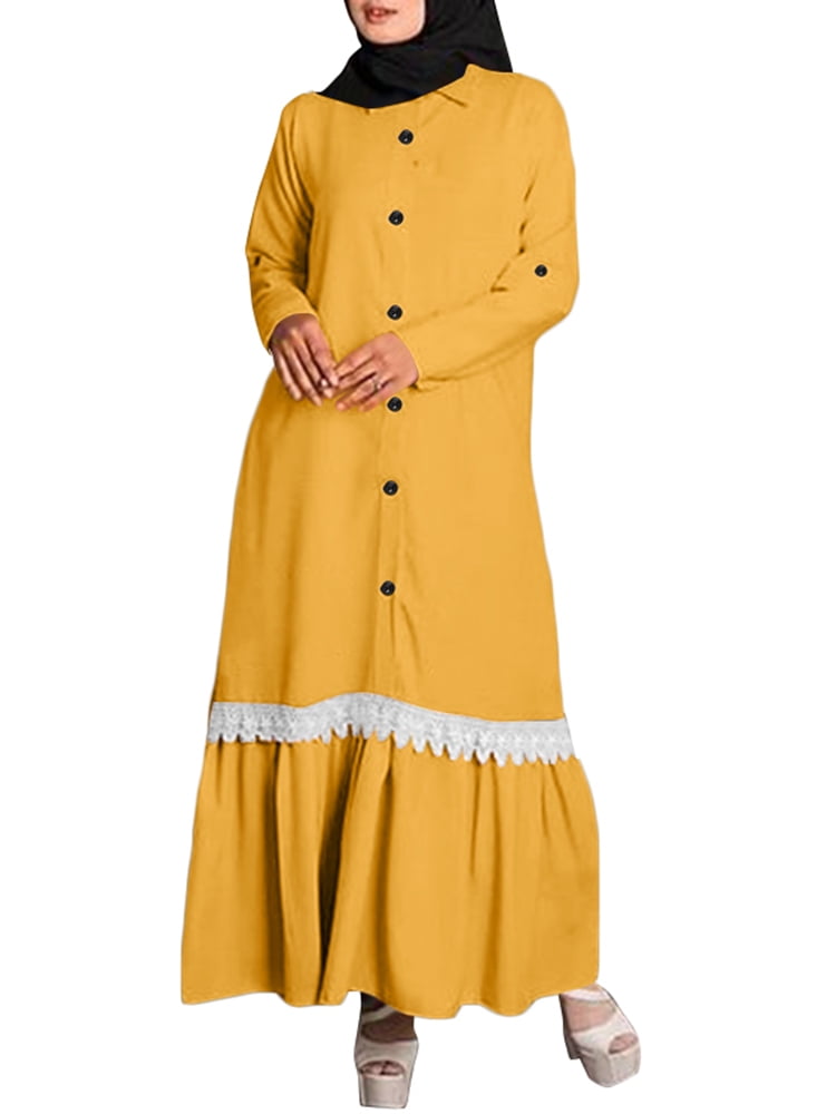 orange contrast color dress