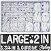 thumbnail image 3 of 559 Extra White Letters With Organizer for Changeable Felt Board (3/4 Inch and 2 Inch) + 11 Cursive Words + 12 Months + 7 Days + Pre-Cut Plastic Letters, 3 of 4