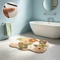 thumbnail image 4 of Colorful Flower Patterns Bathroom Absorbent Bath Mat Flower Shape Soft Antiskid Waterproof Comfortable Decor Rug, 4 of 6