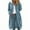 Blue, variant on Long Winter Coats for Women Plus Size Solid Color Zipper Pullover Long Sleeve Hooded Jacket Winter Clothing for Women S-5XL