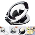 thumbnail image 1 of Stainless Steel Egg Slicer 2 In 1 Cutting Wedges Cheese Fruits Eggs Slicing Kitchen Tool, 1 of 8