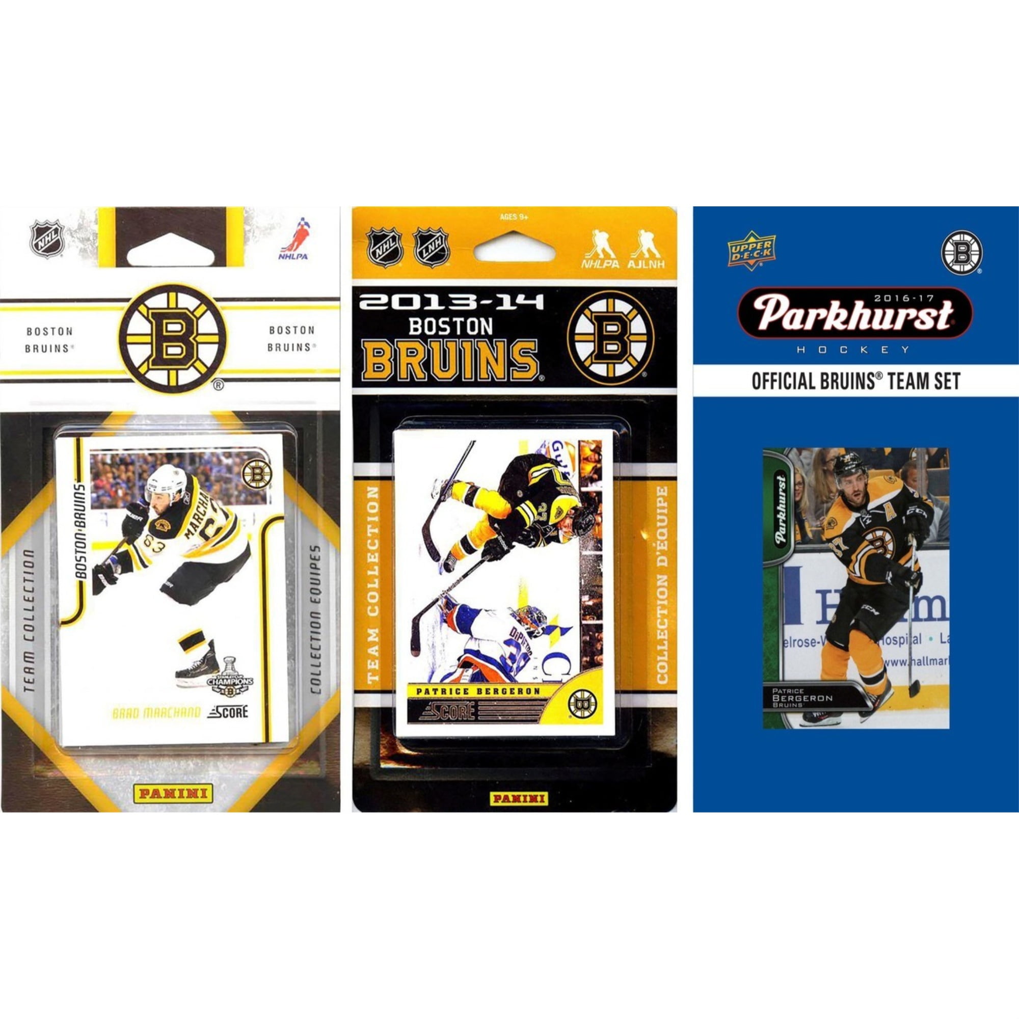 NHL Boston Bruins 4 Different Licensed Trading Card Team Sets Walmart