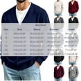 thumbnail image 3 of LYSMORA Men's V Neck Button Front Knit Cardigan Long Sleeve Rib Cuff Sweater for Daily Outings and Casual Meetups, 3 of 5