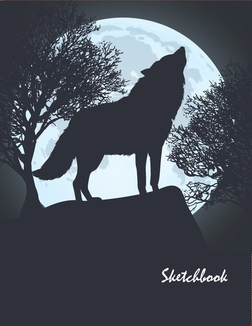 Sketch Journal Wolf Blank Doodle Draw Sketch Books 