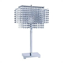 ORE International 28" Crystal Strings Table Lamp