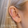 thumbnail image 2 of Hinged Nose Rings,18G Nose Rings Hoops Septum Ring,Hinged Segment Ring,Cartilage Helix Tragus Conch Hoop Earring, Diameter 6mm to 10mm,Gold, 2 of 8