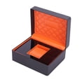 thumbnail image 3 of Caja de almacenamiento de reloj individual, soporte para pulsera, cuero PU de lujo para hombres, caja de reloj negro Yuyangstore Caja de almacenamiento de relojes, 3 of 8