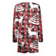 thumbnail image 4 of Puntoco Coat Chaqueta Rebeca Estampada Floral De Manga Larga Con Cuello Redondo A La Moda Para Mujer Liquidación Puntoco Puntoco-1, 4 of 5