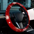 thumbnail image 6 of Snowflake 14.5 Inch Printing PVC Leather Car Wheel Cover, Steering Wheel Cover, Auto Accessories, 6 of 6