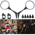 thumbnail image 1 of Motorcycle Rear View Side Mirrors mm Chrome for Honda Sports Bike Suzuki Scooter Cruiser, 1 of 7