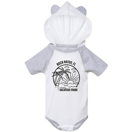 

Inktastic Summer Vacation Mode Boca Raton Florida Gift Baby Boy or Baby Girl Bodysuit