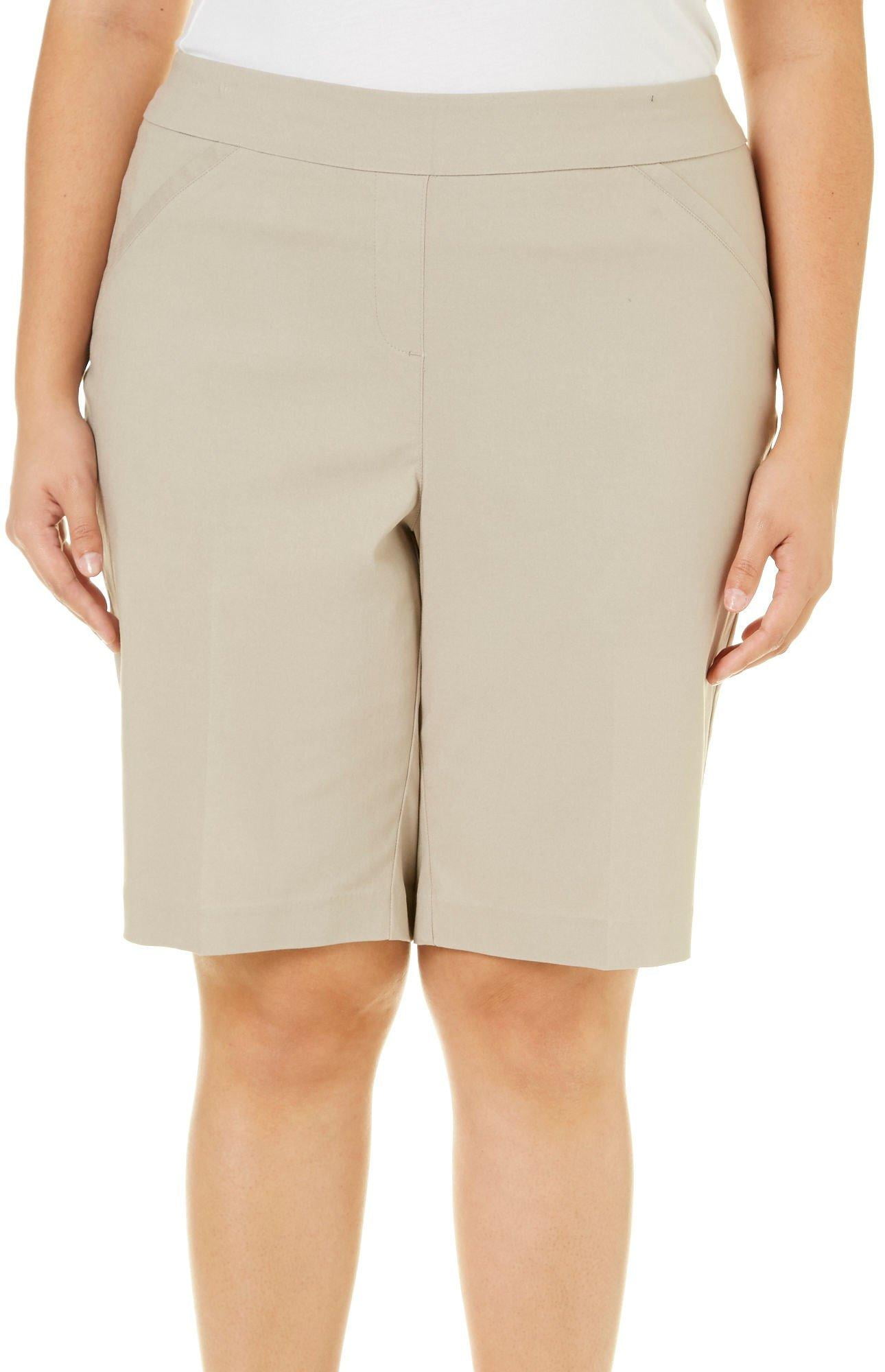 plus size coral shorts
