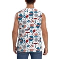 thumbnail image 4 of Fotbe Fourth Of July Party Men's Camiseta sin Mangas Estampada para Hombres, Playera Casual para Gimnasio, Entrenamiento, Playa-Small, 4 of 7
