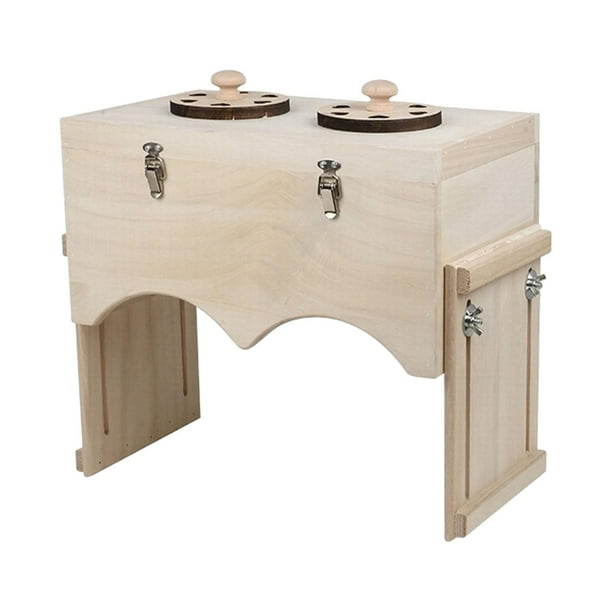 Caja de moxibustión portátil de madera con soporte ajustable para terapia de calor y quemador ergonómico. L