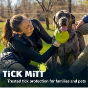 TiCK MiTT Yellow Tick Removal Glove for Humans & Pets - Safely Remove Ticks Effortlessly, Chemical-Free, Durable, Portable Tick Management Tool for Outdoor Adventures & Everyday Use