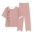thumbnail image 1 of Conjunto Corto para las Mujeres Casual Deportivo Traje de Deporte Sudadera Y Pantalones de Dos Piezas, 1 of 3