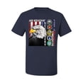 thumbnail image 2 of Wild Bobby, American Flag Godbless our Defenders Branches of Military, Men Graphic Tees, Navy, 3XL, 2 of 3