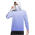 thumbnail image 2 of Mifsaly Mens Sun Shirts Upf 50+ Lightweight Summer Hoodies Gradient Long Sleeve Quick-Dry Sun Protection Shirt Cycling Running Athletic Sweatshirt with Mask 2026 XXL, 2 of 7