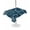 Blue, variant on Outdoor Tablecloth with Umbrella Hole for Patio/Picnic/Party/Camping, Teal Flowers Waterproof Table Cloth Rectangle Table Cover Washable, Spring Floral Botanical Modern Art (60"x 84")