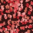 thumbnail image 1 of Ahgly Tapis d'Intérieur Lavable en Machine Carré Transitionnel Rouge Bordeaux, 6 Pieds Carré, 1 of 7