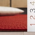 thumbnail image 5 of SAFAVIEH Braided Rishika Solid Machine Washable Reversible Runner Rug, Rust, 2'3" x 8', 5 of 16