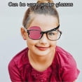 thumbnail image 4 of 5 Pieces Eye Patch Adjustable Eye Patches With Buckle, Corrected Visual Eye Patch Pirate Eye Patches For Adults And Kids, Blue, Purple, Pink, Black, L, 4 of 5