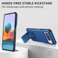 thumbnail image 6 of Compatible with Google Pixel 8 Pro Case with Slide Camera Cover, Google Pixel 8 Pro Phone Case with Stand Shockproof Hard PC Cases (Blue), 6 of 14