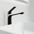 thumbnail image 6 of ANZZI Single Handle Single Hole Bathroom Vessel Sink Faucet With Pop-up Drain in Matte Black & Brushed Nickel, 6 of 8
