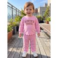 thumbnail image 6 of Miaouyo Toddler Baby Girl Sweat Outfit Embroidered Long Sleeve Tops Wide Leg Pants, 6 of 9